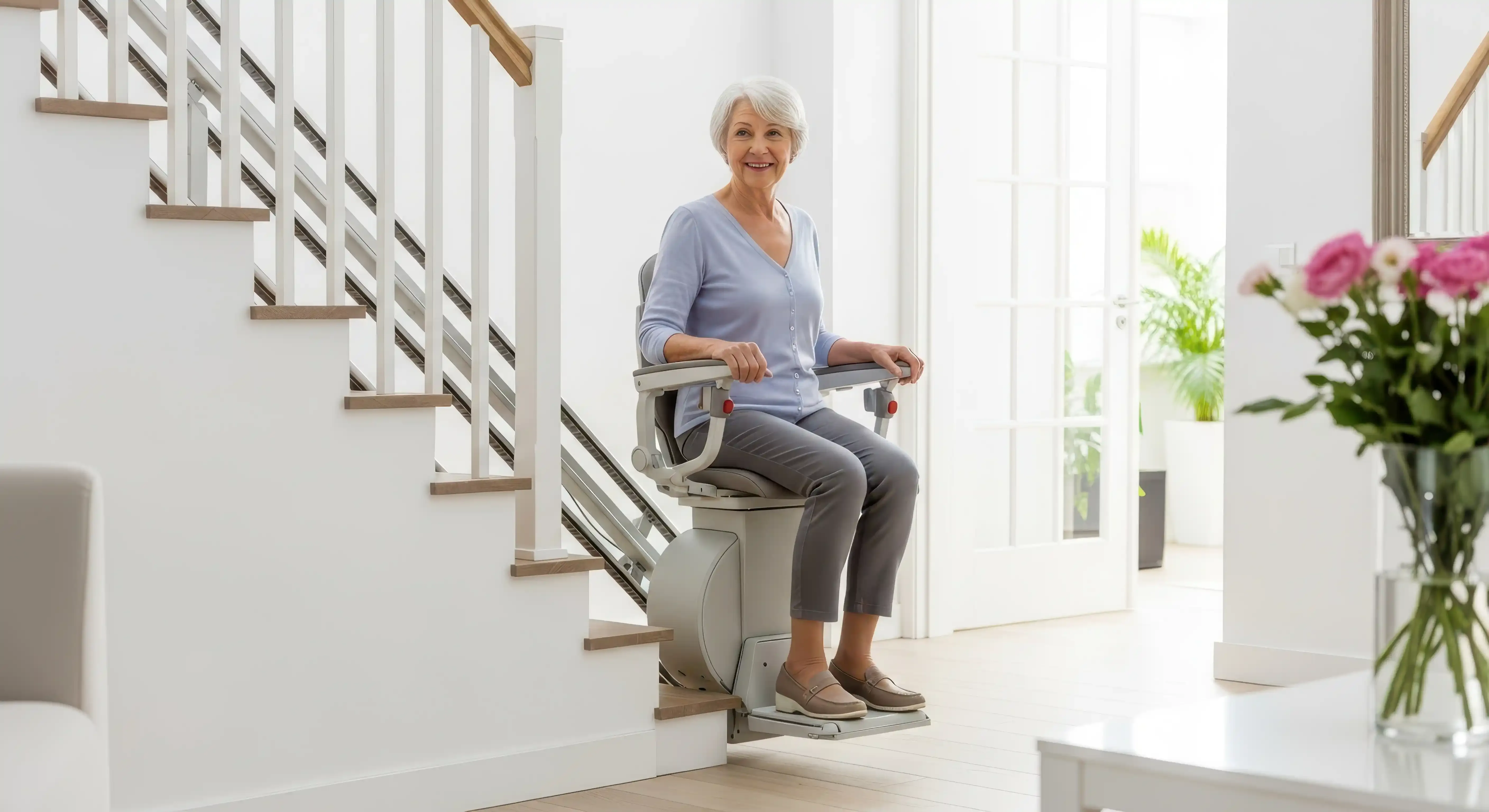 Image pose monte escalier 1 monte escalier access